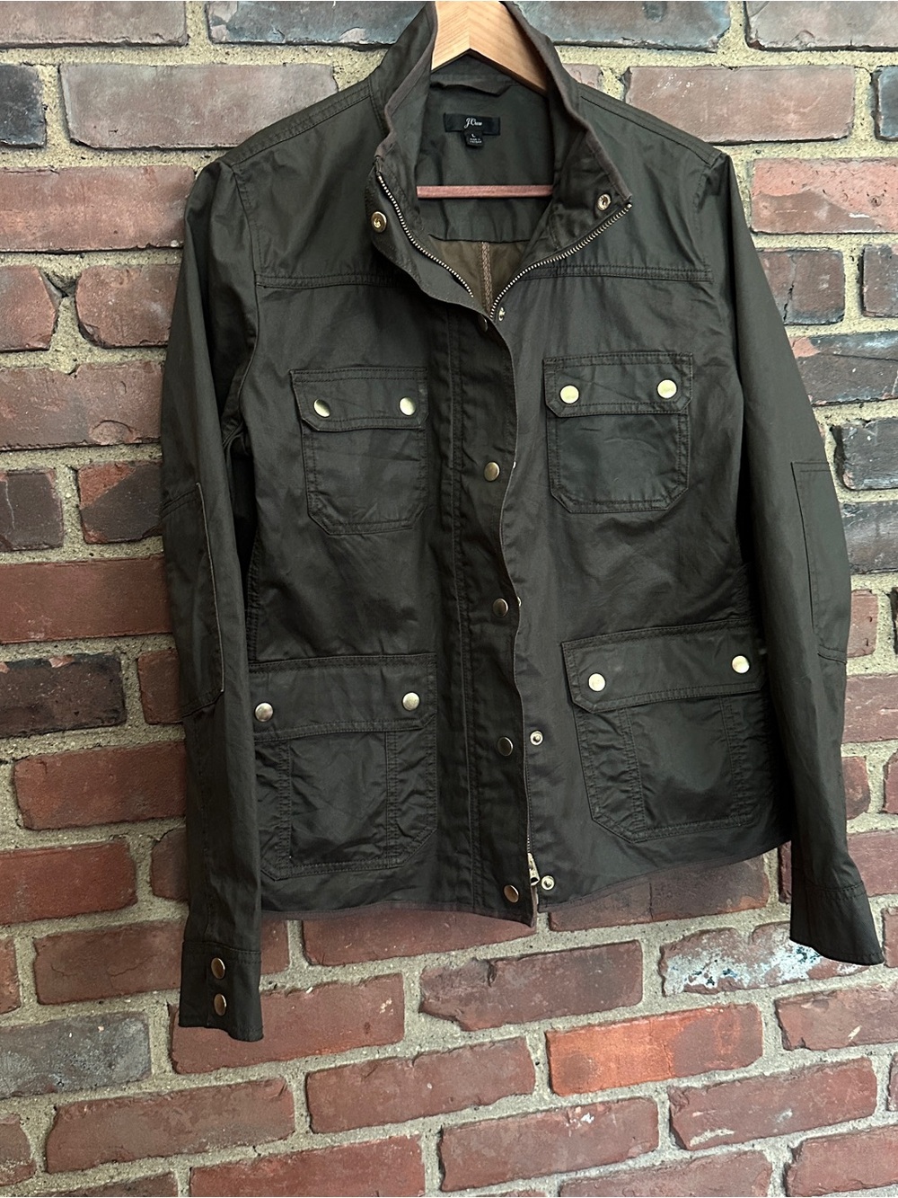 J.Crew Field Jacket Hunter Green Sz Large -43 Chest / 24.5” Long